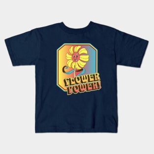 Retro Flower Power Kids T-Shirt